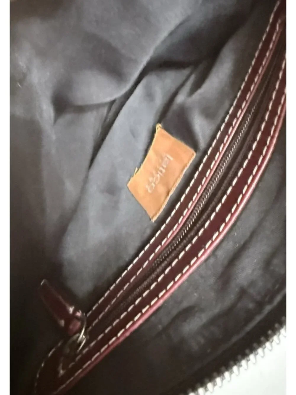 Latico Zip Close Footed Shoulder Bag 12" x 9" x 5" 14.5" Drop As Shown - Picture 12 of 13